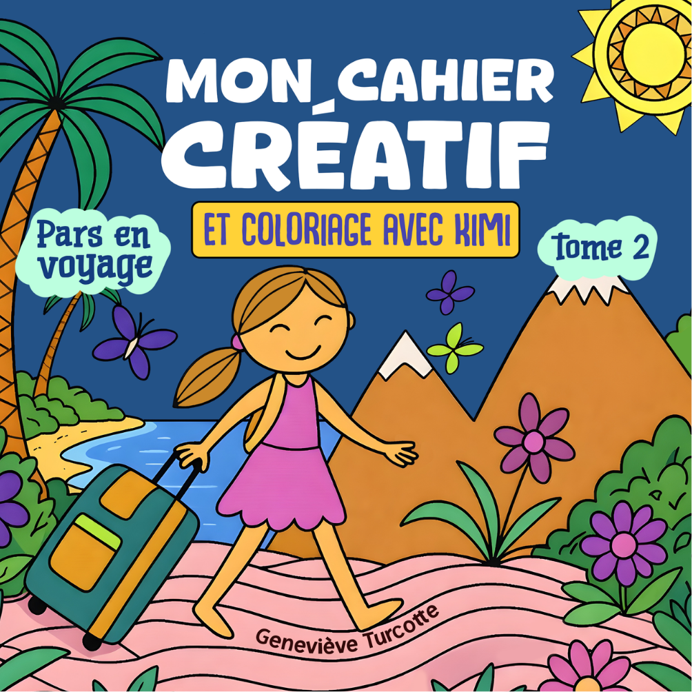 Mon cahier créatif et coloriage avec Kimi - tome 2